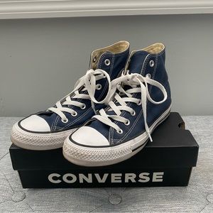 Navy High Top Converse